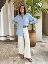 Dreamin' Linen Button Down - Stitch And Feather