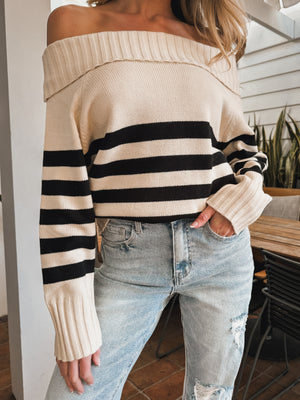 Stick with Me Oversized Sweater - Stitch And Feather