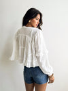 Calypso Ruffle Tiered Top - Stitch And Feather