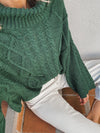 Laken Knit Sweater in Green - Final Sale - Stitch And Feather