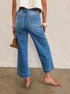 Chelsea Crop Wide Leg Denim