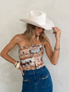 Wild Horses Corset Top
