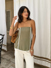 Driftwood Linen Tube Top - Stitch And Feather