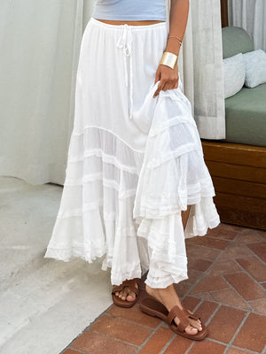 Mai Tai Tiered Midi Skirt