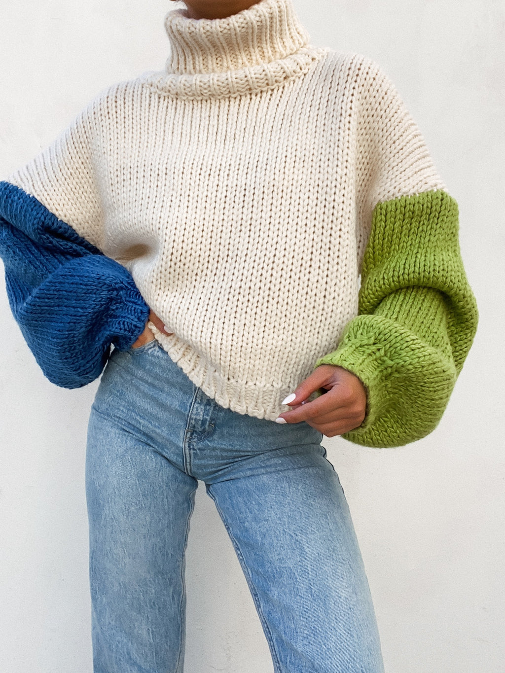 Seonna Color Block Sweater - Stitch And Feather
