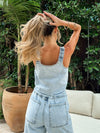 Second Chances Denim Top - Stitch And Feather