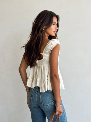 Dulce Lace Babydoll Top - Stitch And Feather