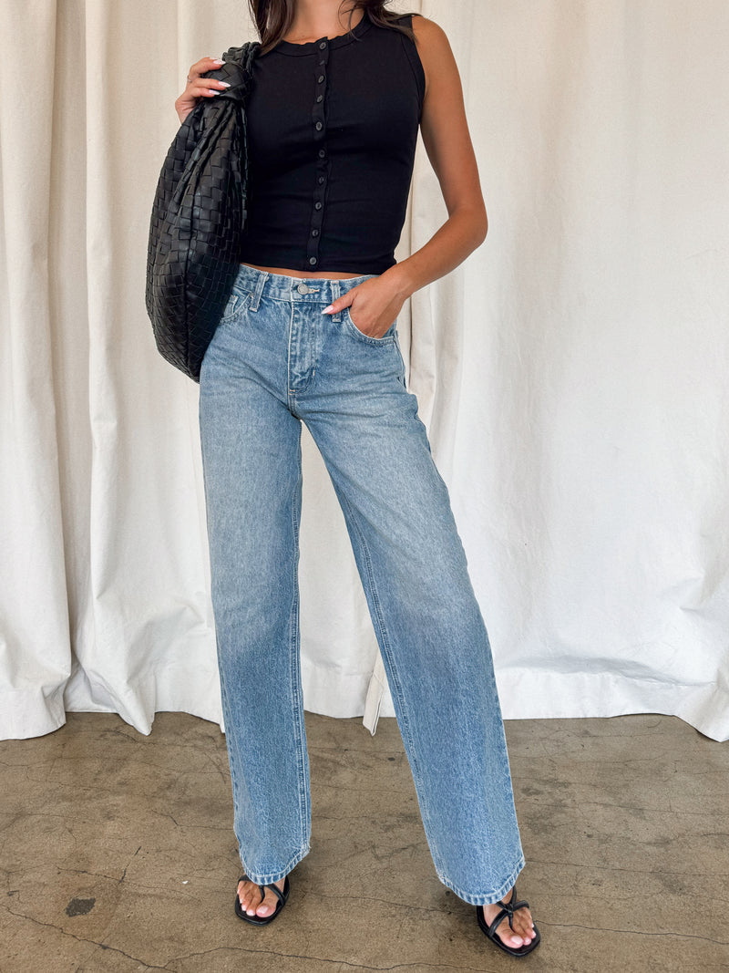 Collette Straight Leg Jeans - Stitch And Feather