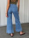 Marin Embroidered Flare Jeans - Stitch And Feather
