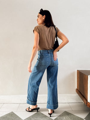 Supernova Baggy Wide Leg Jeans - Stitch And Feather