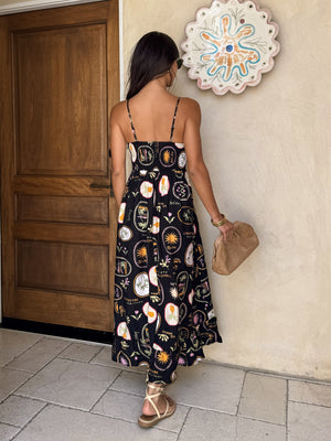 Mirage Maxi Dress in Black - Stitch And Feather