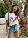 Lilia Embroidered Knit Top - Stitch And Feather