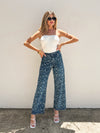Aster Floral Wide Leg Jeans - Stitch And Feather