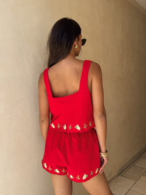 Hot Spell Embroidered Shorts