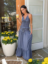 Ellis Smocked Halter Top - Stitch And Feather