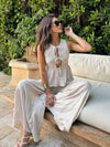 Dazed Tiered Wide Leg Pants - Stitch And Feather