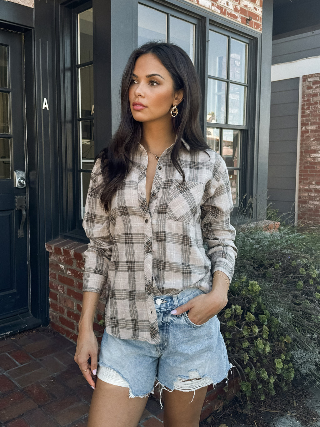 Fireside Flannel in Mushroom - Stitch And Feather
