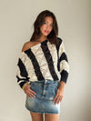 Cambria Crochet Knit Sweater