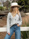 Someone New Knit Sweater in Grey - Stitch And Feather