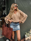 Chicago Cable Knit Sweater in Taupe