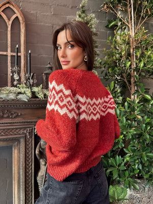 Apres Ski Nordic Knit Sweater - Stitch And Feather