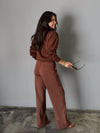 Lena Sweatpants in Chestnut - Stitch And Feather