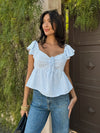 Meena Stripe Babydoll Top - Stitch And Feather