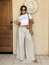 Hampton Stripe Drawstring Pants - Stitch And Feather