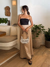 Geneva Linen Maxi Dress - Stitch And Feather
