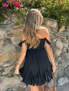 Coastal Route Mini Dress in Black - Stitch And Feather