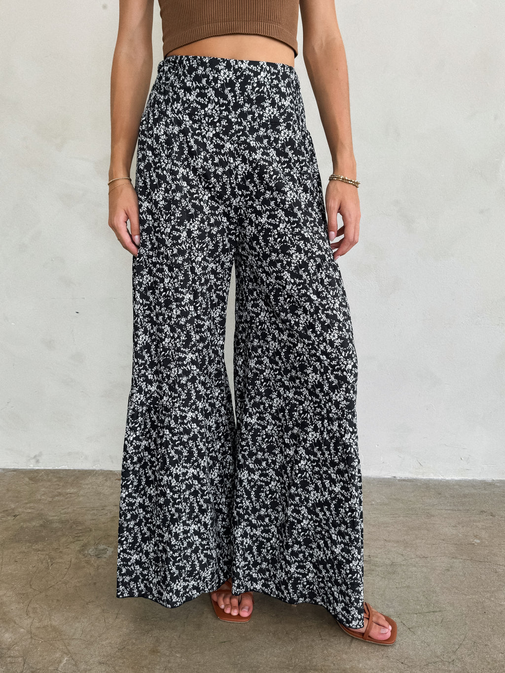 Gracie Floral Wide Leg Pants
