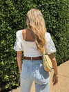 Celeste Puff Sleeve Blouse - Stitch And Feather