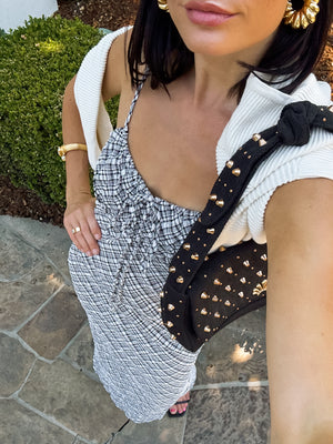 Off Duty Plaid Midi Dress - Stitch And Feather