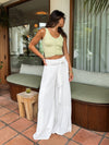 Tobie Ribbed Button Tank in Green - Stitch And Feather