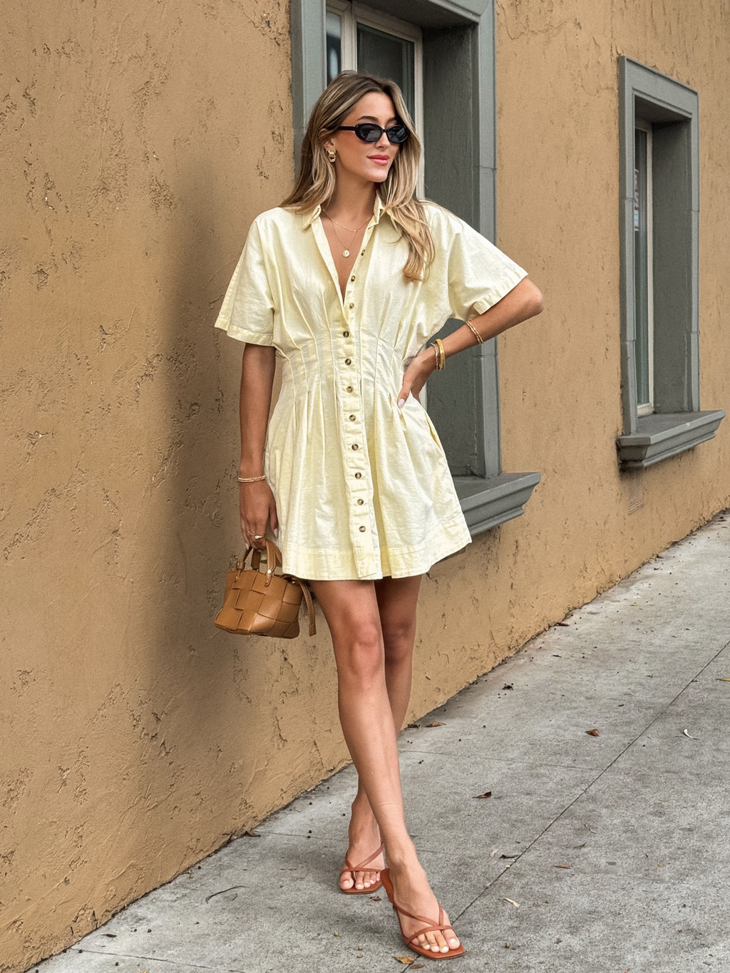 Sunny Pleated Mini Dress - Stitch And Feather