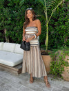 Libra Stripe Knit Tube Top - Stitch And Feather