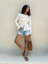 Calliope Lace Knit Sweater - Stitch And Feather