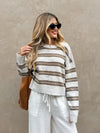 Alpaca Stripe Knit Sweater