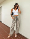 Tobie Ribbed Button Tank in White - Stitch And Feather