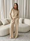 Sunday Morning Knit Sweatpants in Taupe