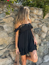 Coastal Route Mini Dress in Black - Stitch And Feather