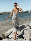 Blair Stripe Knit Midi Dress - Final Sale - Stitch And Feather