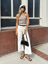 Heather Knit Button Top - Stitch And Feather