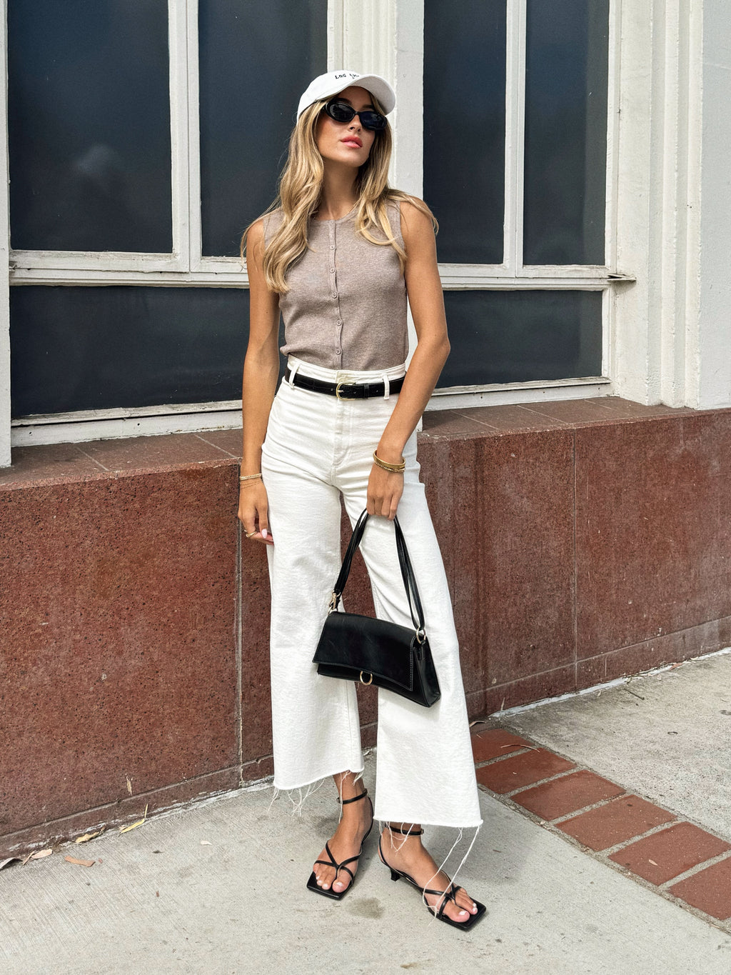 Heather Knit Button Top - Stitch And Feather