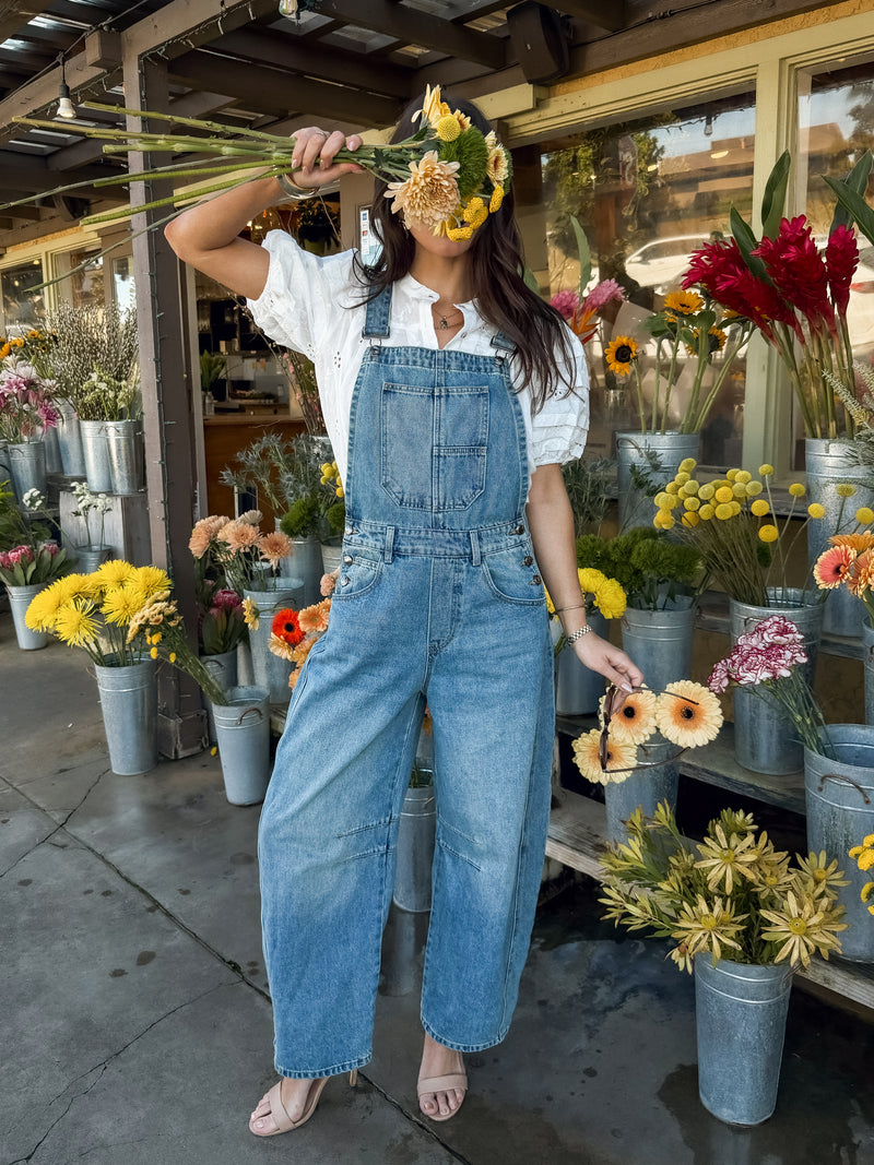 Rawley Barrel Denim Overalls – Stitch And Feather