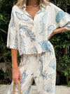 Sandy Shores Button Down in Blue - Stitch And Feather