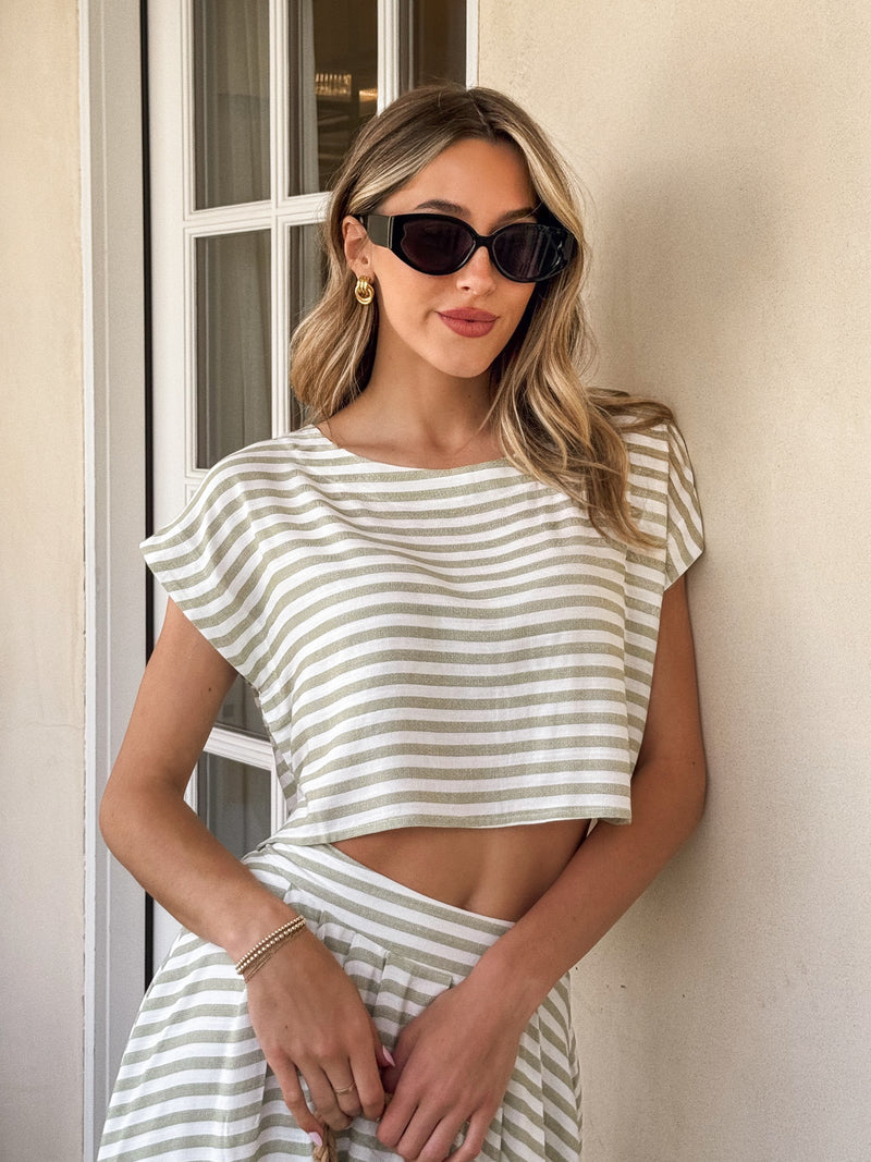 Sail Away Crop Top - Stitch And Feather