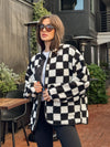 Checked Out Fleece Jacket - Stitch And Feather