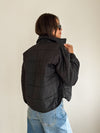 Campfire Quilted Puffer Jacket in Black
