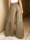 Oasis Palazzo Pants in Olive - Stitch And Feather